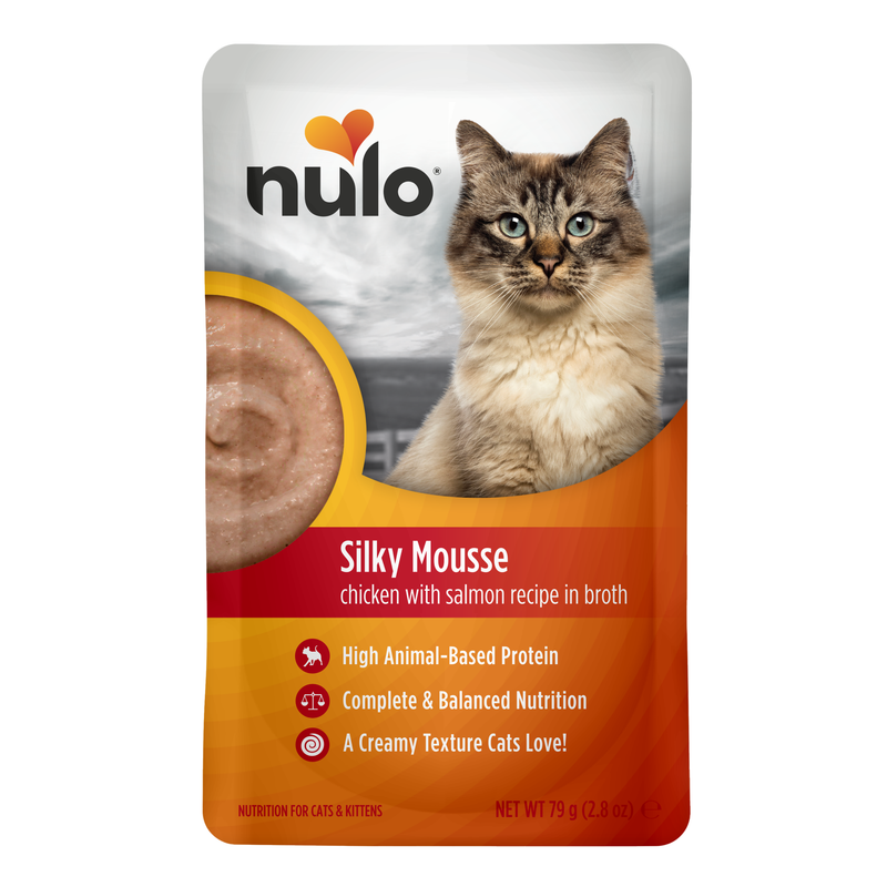 Recette Nulo de mousse soyeuse au poulet et au saumon