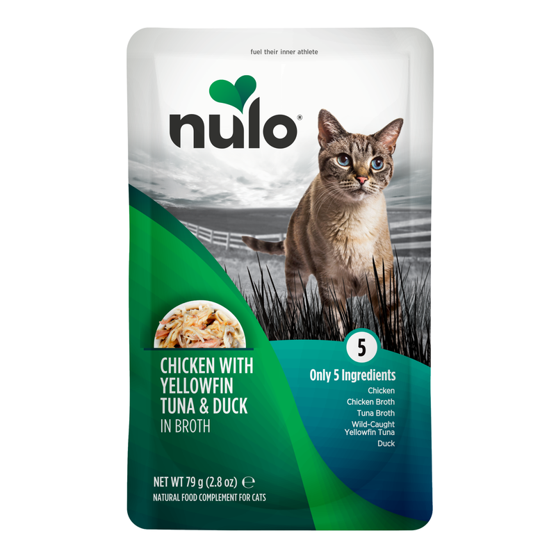 Recette Nulo de poulet, thon albacore et canard en bouillon